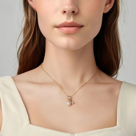 925 Sterling Silver Autumn Gold Leaves & Four-Leaf Clover Spinning Charm – DIY Bracelet Gift