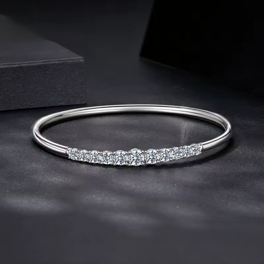Moissanite Bracelet Dainty Jewelry - 925 Sterling Silver