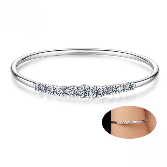 Moissanite Bracelet Dainty Jewelry - 925 Sterling Silver