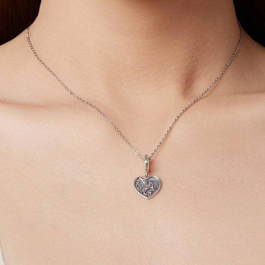 925 Sterling Silver Black Dachshund Pendant – Dog Charm Beads for Bracelet DIY