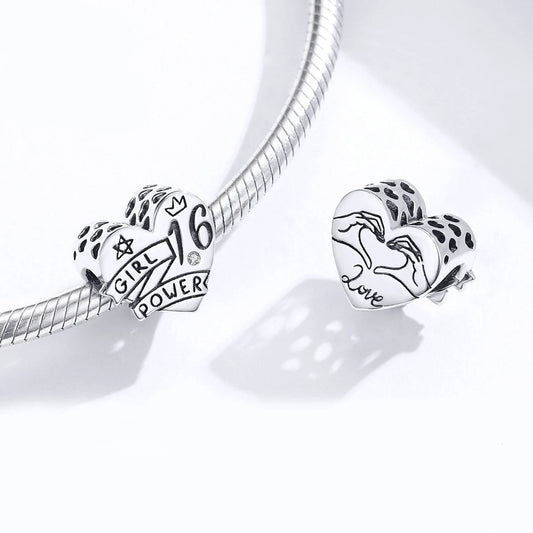 925 Sterling Silver Tree Of Life Infinite Love Heart Zircon CZ Beads Charms Fit BISAER Bracelet Silver 925 DIY Jewelry Making